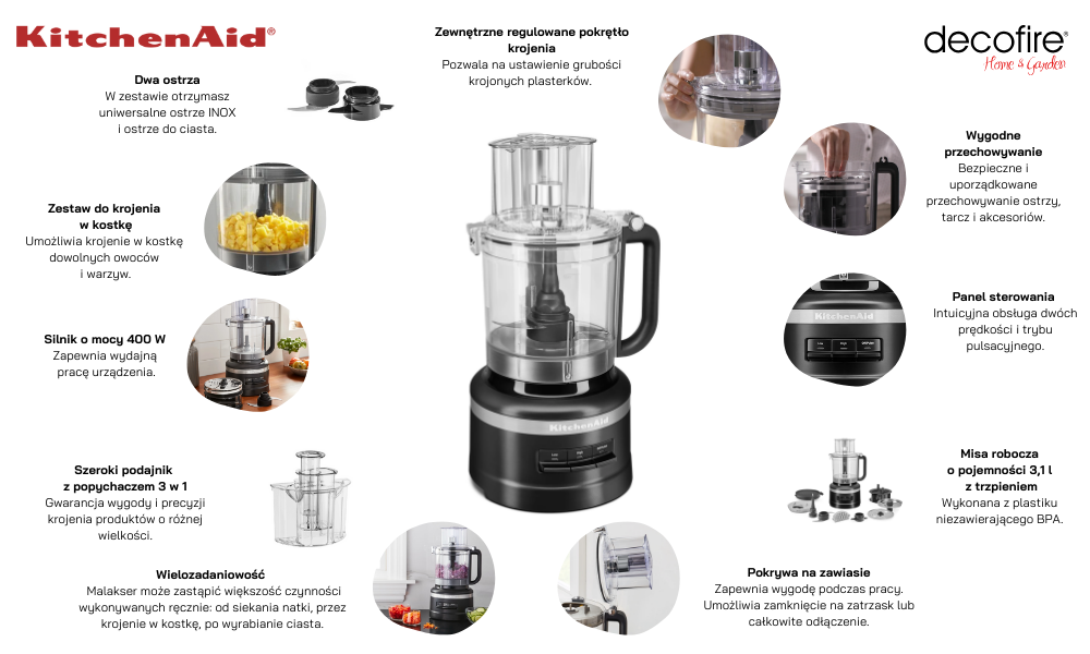 Malakser 3,1 l Matte Black KitchenAid (5KFP1319EBM)