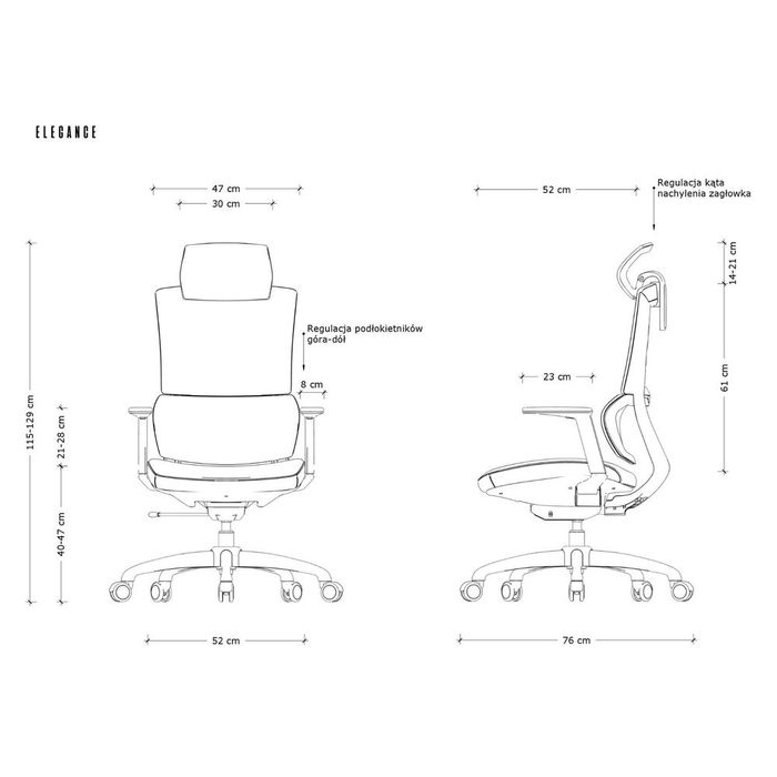UNIQUE Fotel biurowy Elegance (CM-B263AS-1)