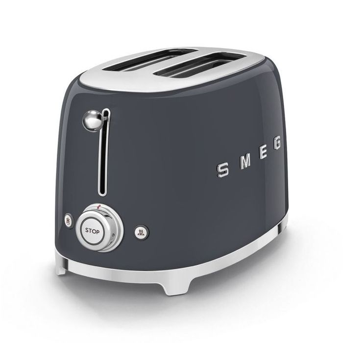 Toster na 2 kromki Smeg Niebieskoszary (TSF01GREU)