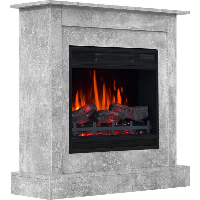 Aflamo kominek elektryczny portalowy Vigo beton LED 60 2D Classic, LED 60 3D