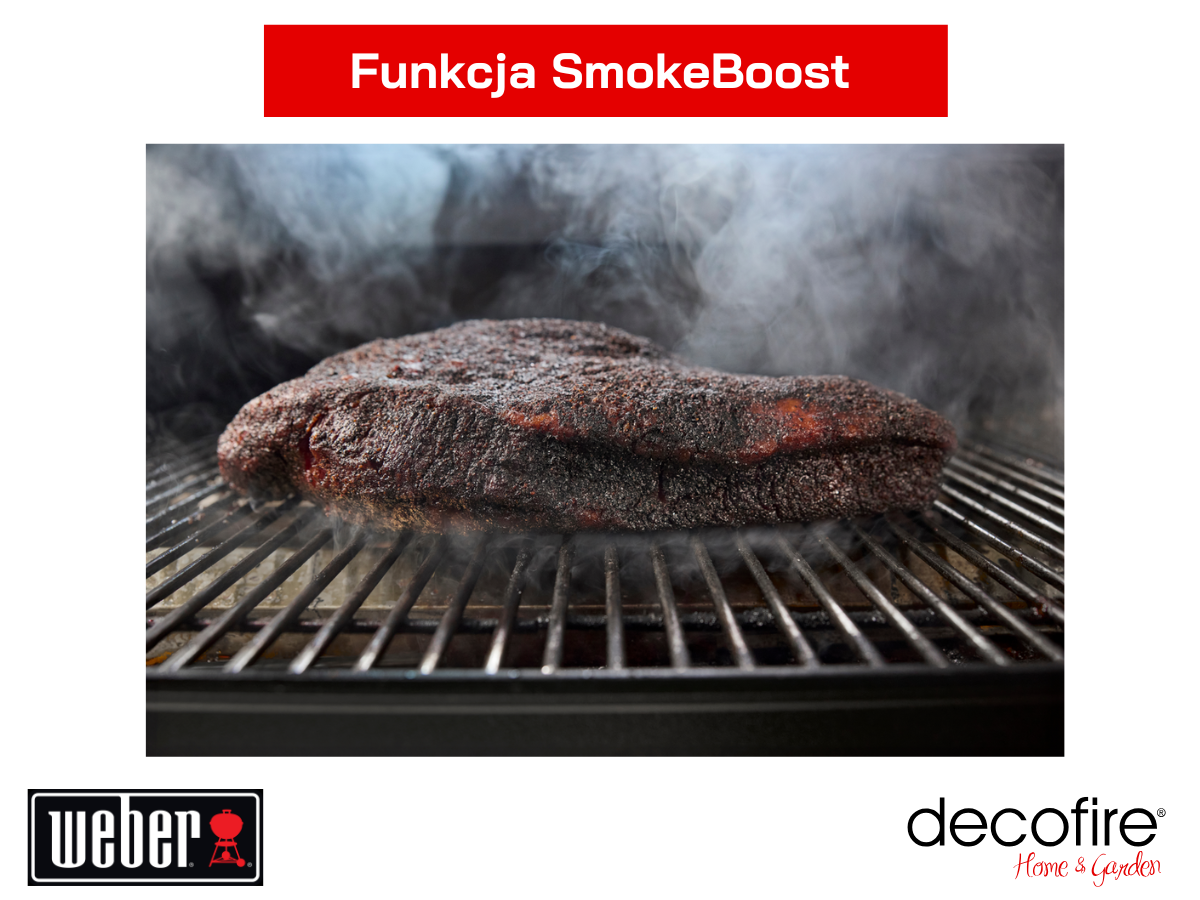Grill na pellet Weber Searwood – funkcja SmokeBoost