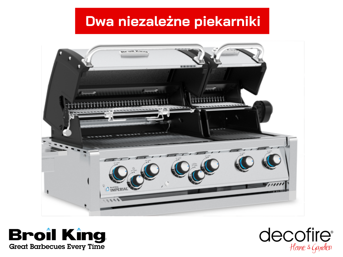 Grill gazowy do zabudowy Broil King Imperial S 690 dwa piekarniki