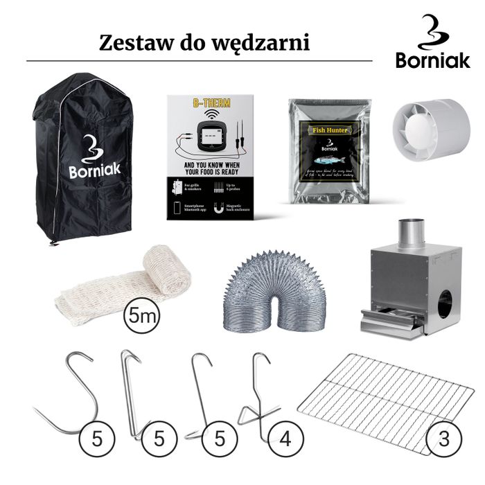 Zestaw do wędzarni ZSS-150 Borniak