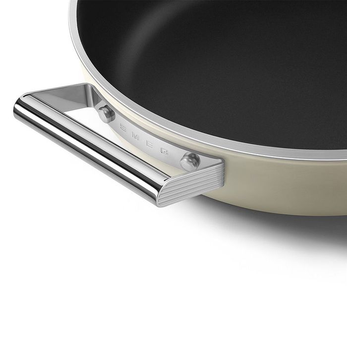 Głęboka patelnia 28 cm Kremowy Smeg (DPF2812CRM)