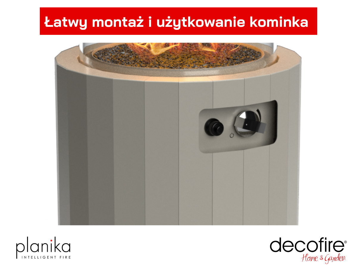 Łatwy montaż i użytkowanie kominka