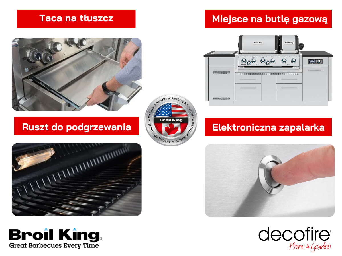 Dodatkowe cechy grilla gazowego Broil King Imperial QS 590I wyspa