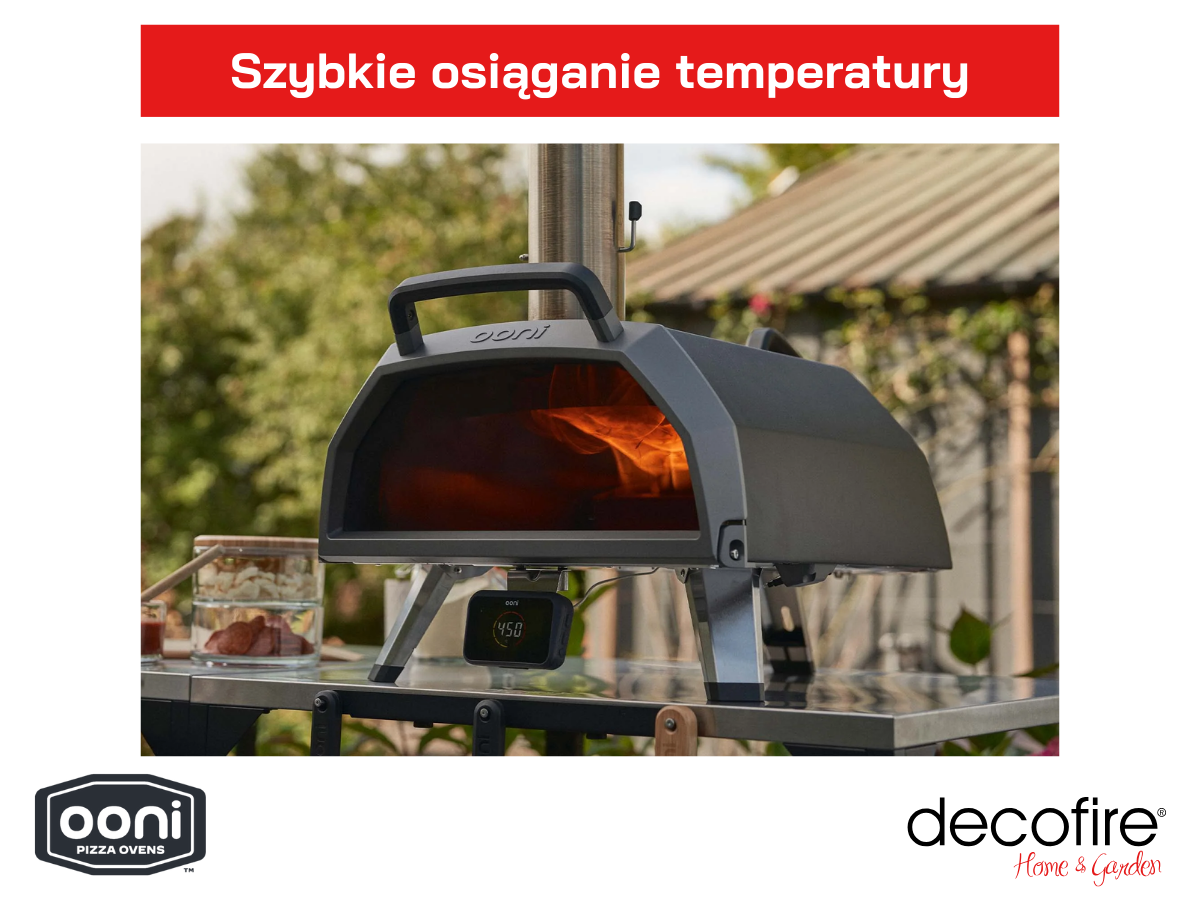 Ooni Karu 2 PRO piec do pizzy – szybkie osiąganie temperatury