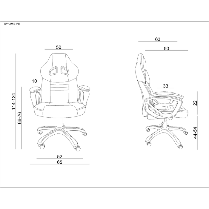 UNIQUE Fotel gamingowy DYNAMIQ V15 (Y-2898)