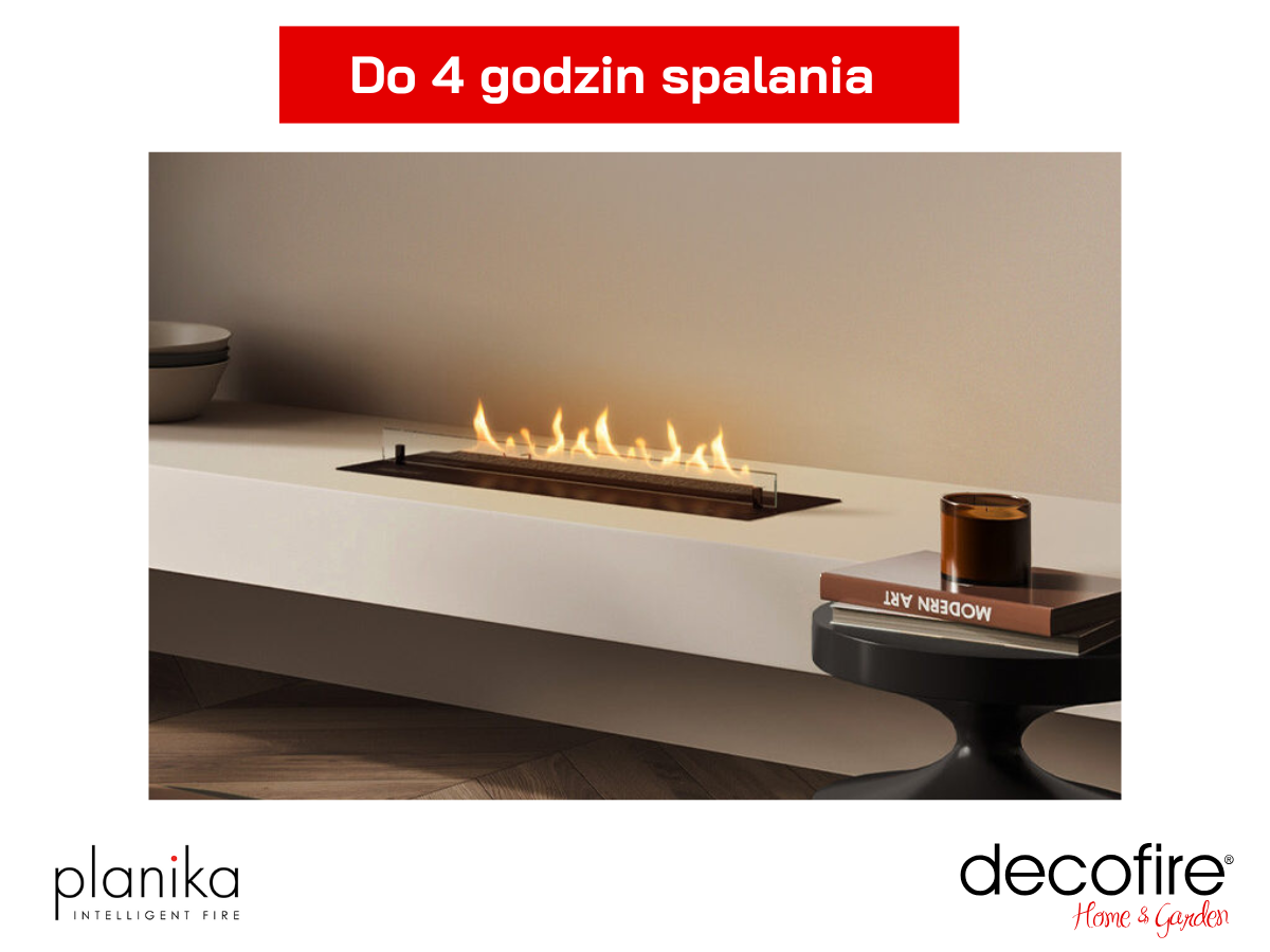 Biokominek automatyczny Neo 500 Burner Planika czas spalania