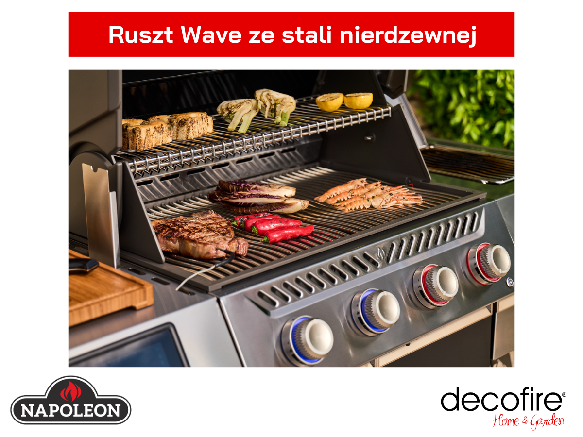 Falowany ruszt Wave ze stali nierdzewnej