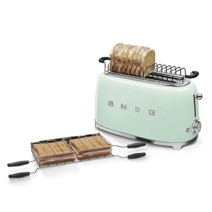Toster na 4 kromki Smeg Pastelowa zieleń (TSF02PGEU)