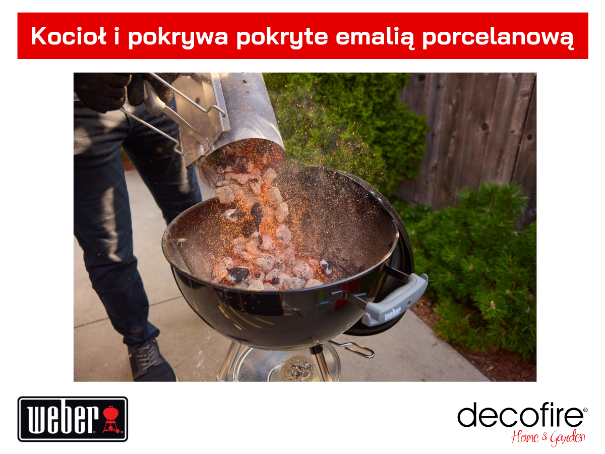 Kocioł i pokrywa pokryte emalią porcelanową