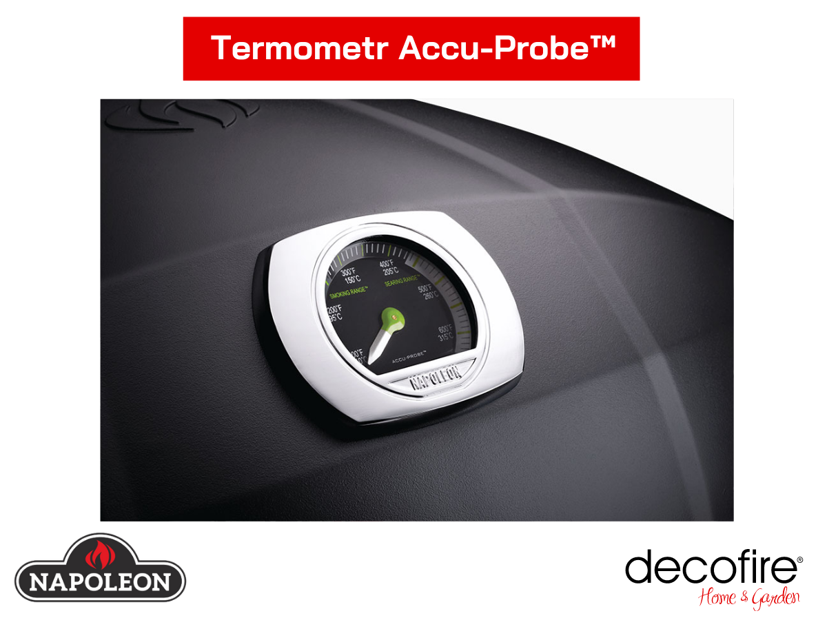 Termometr Accu-Probe w grillu Napoleon