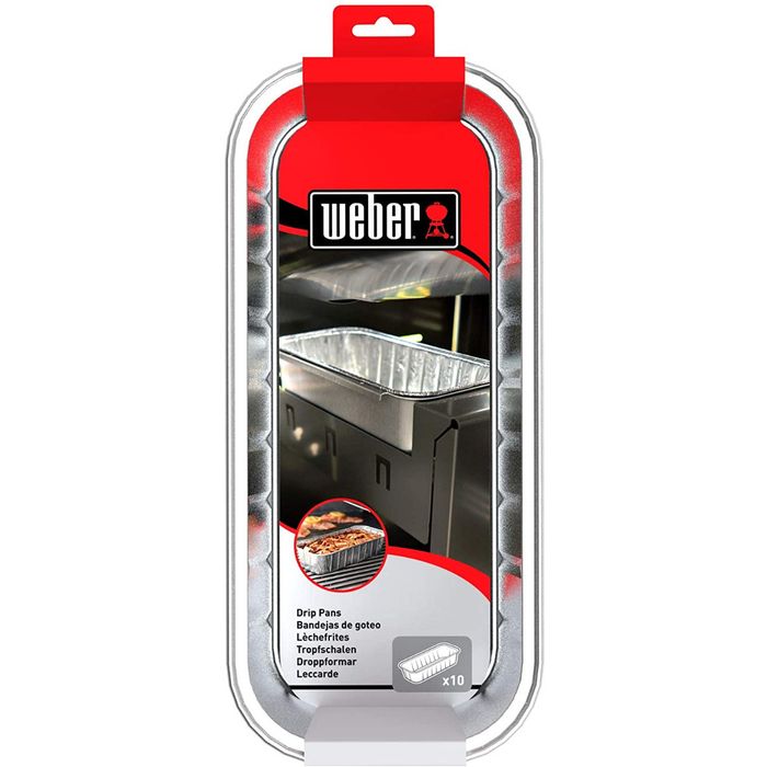 Aluminiowe miski ociekowe (10 szt.) do grilli Summit Weber (6498)