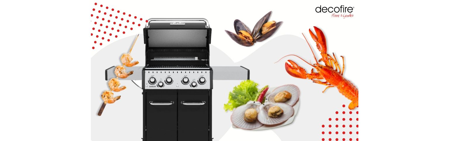 Owoce morza z grilla gazowego Broil King