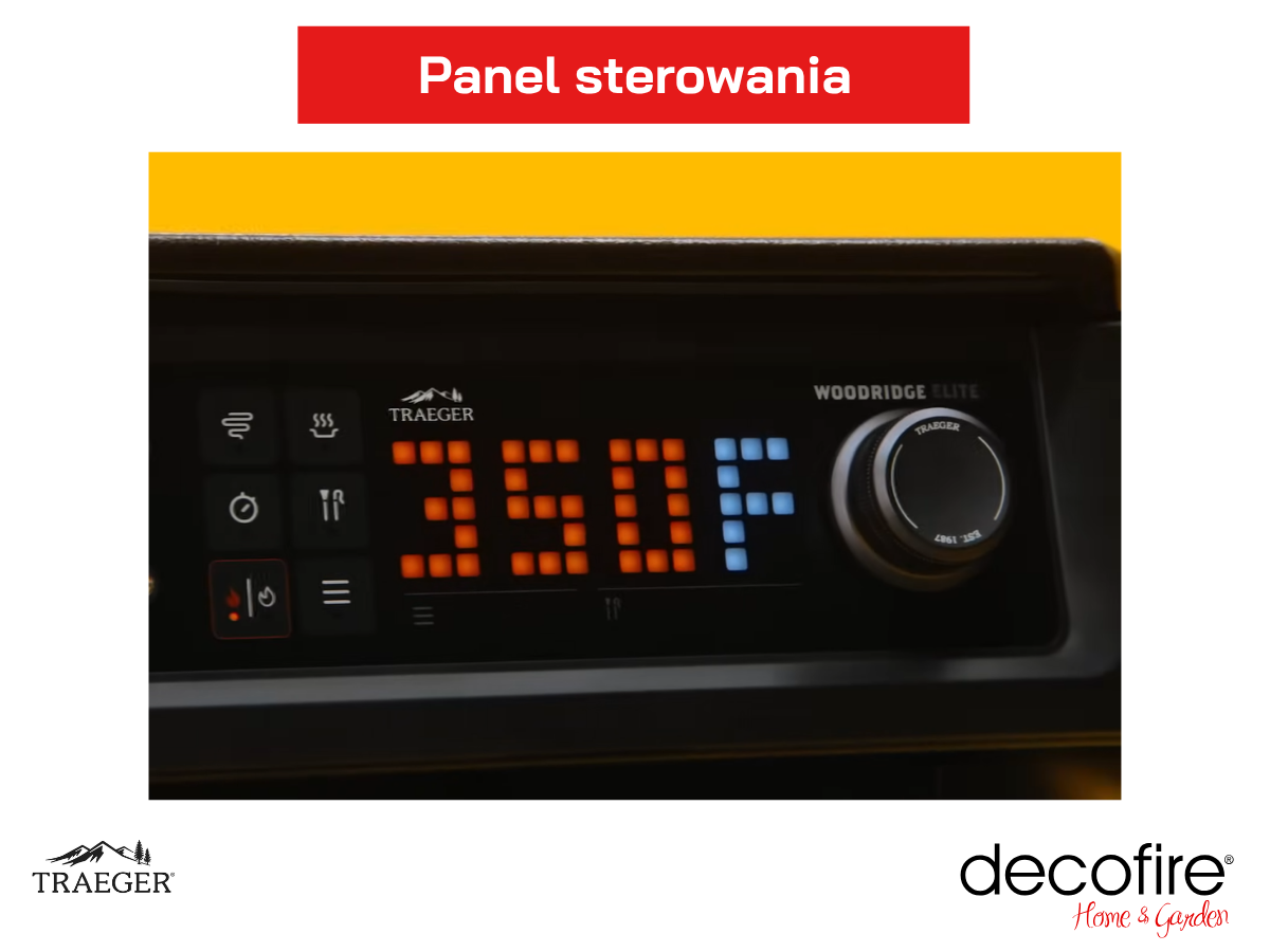 Prosta obsługa grilla – panel sterowania z wyświetlaczem