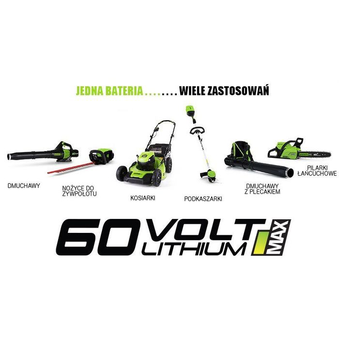 Greenworks Akumulatorowe Nożyce do żywopłotu 61 cm GD60HT 60V (GR 2201007)