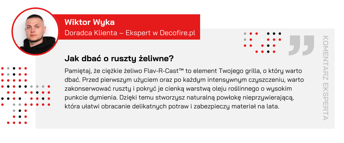 Jak dbać o ruszty żeliwne – wypowiedź eksperta