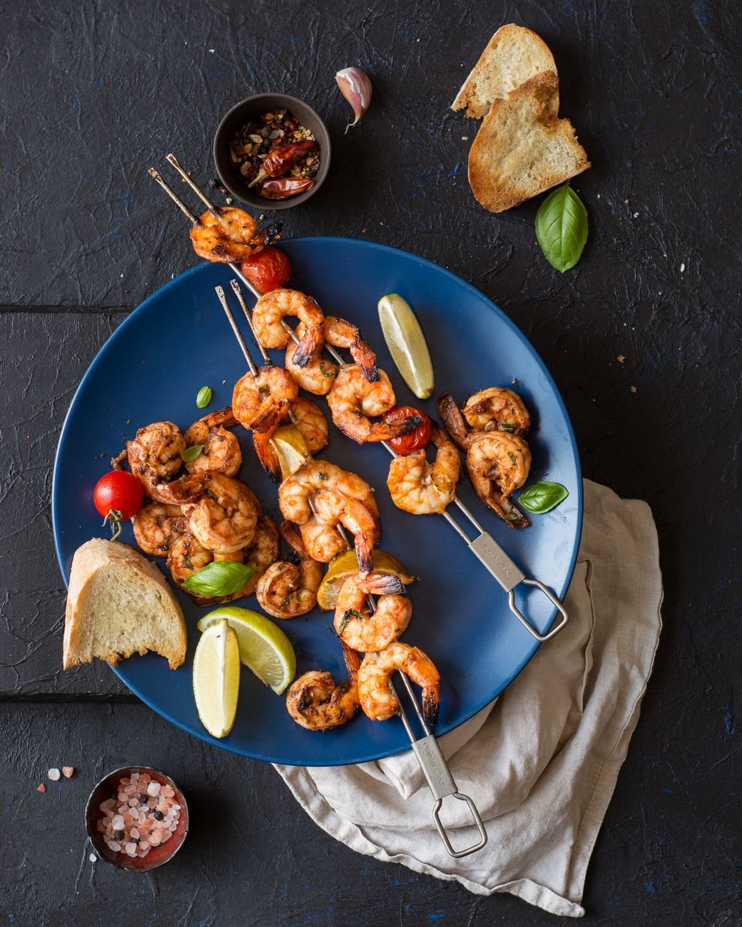 Grillowane krewetki
