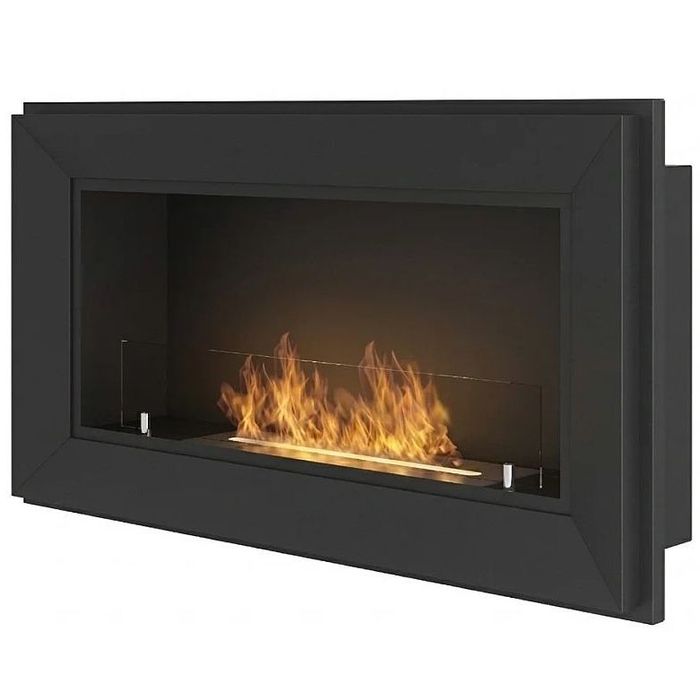 Biokominek wiszący Simple Fire FRAME 900 czarny mat 900x490 mm