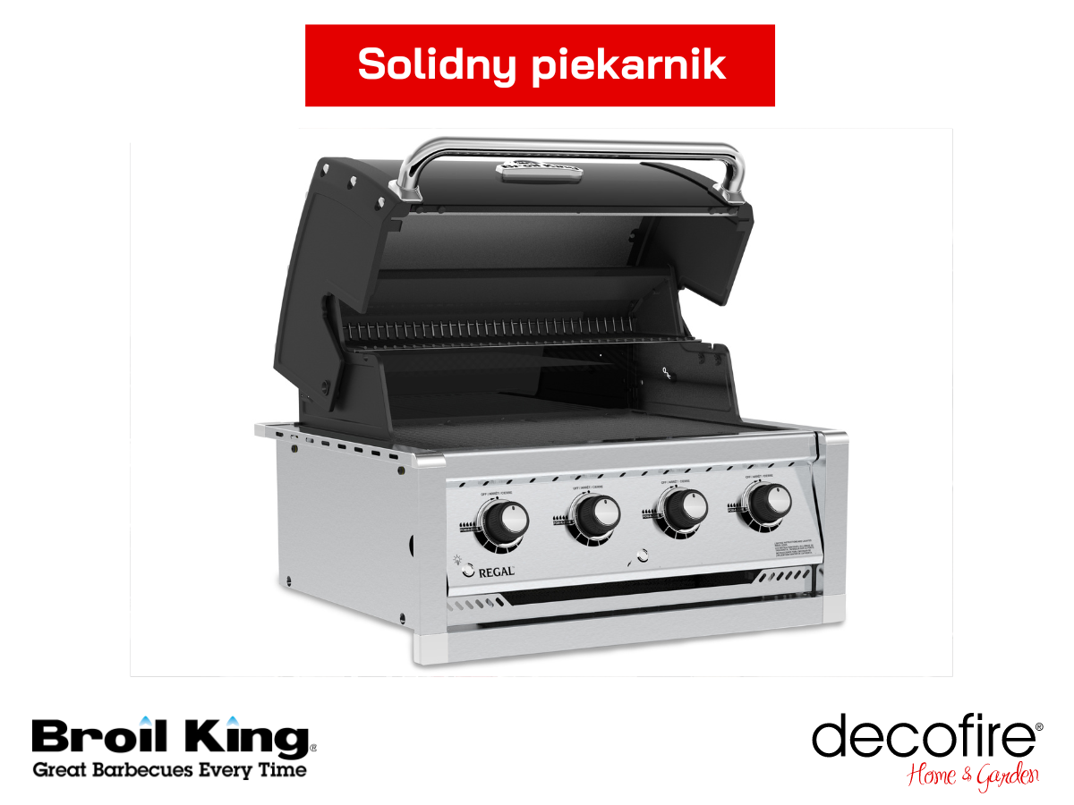 Grill gazowy do zabudowy Broil King Regal 420 Bi solidny piekarnik