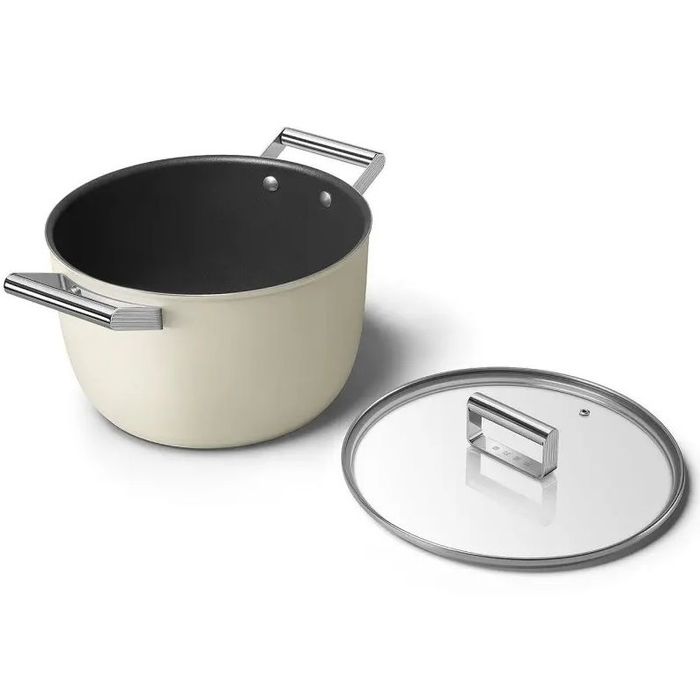 Garnek 26 cm Kremowy Smeg (CKFC2611CRM)