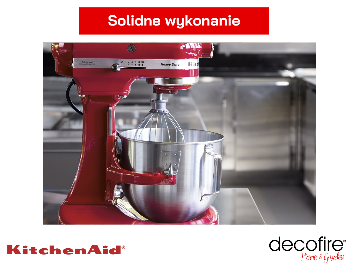 Solidnie wykonany mikser Heavy Duty 5 Empire Red
