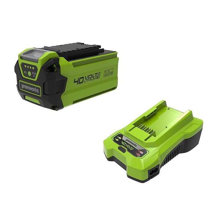 GreenWorks 40V zestaw ładowarka 2A + akumulator 2Ah GSK40B2 (GR2936607) 