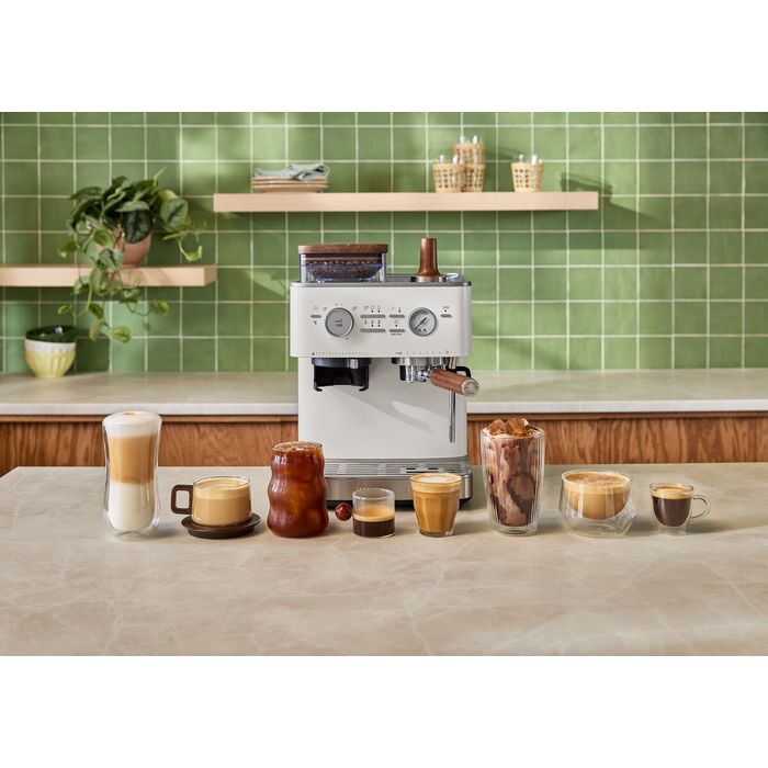 Zestaw z drewna orzechowego do ekspresu półautomatycznego KitchenAid (KESWAS)