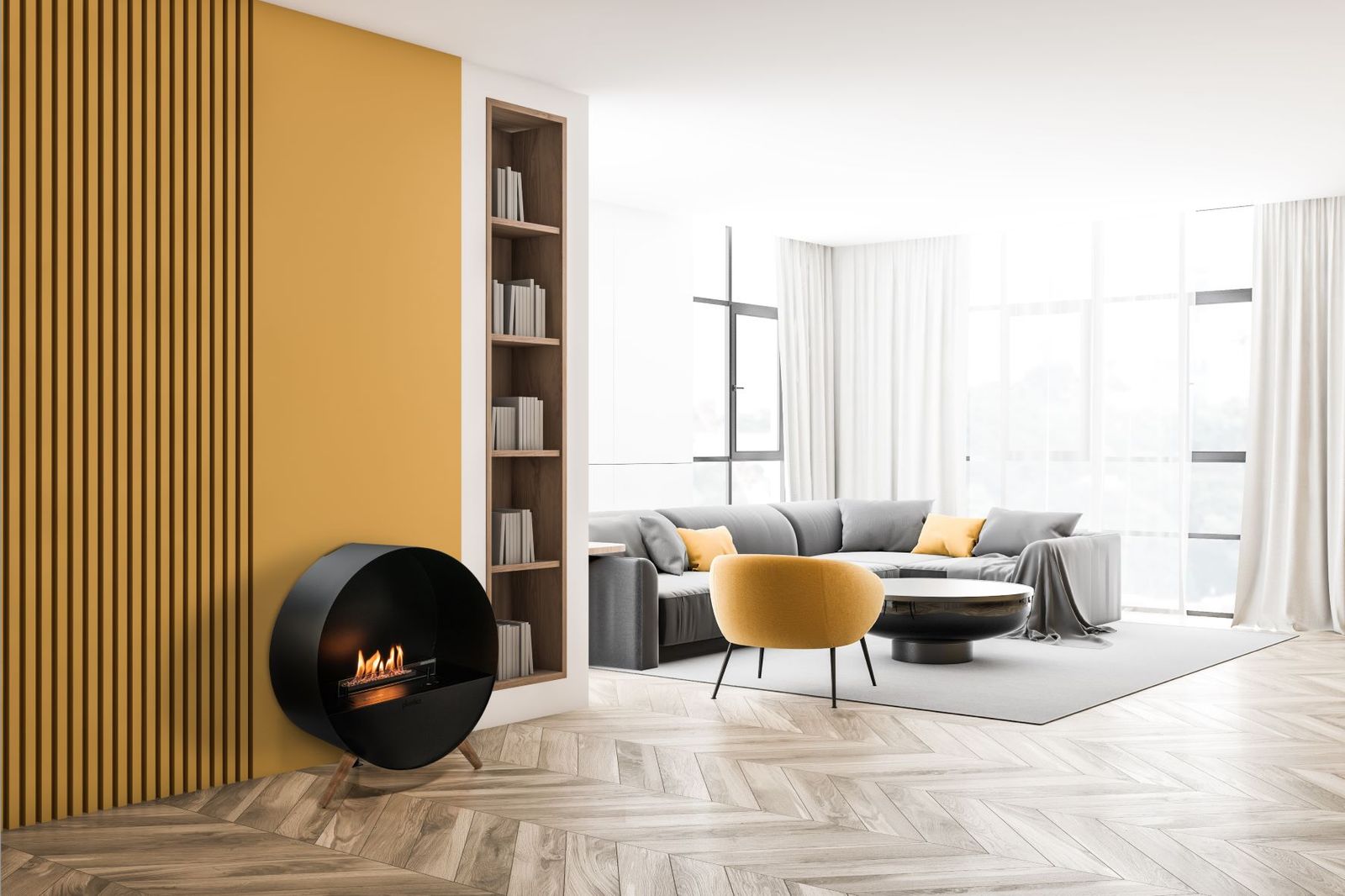 Biokominek planika Bubble Wall & Floor