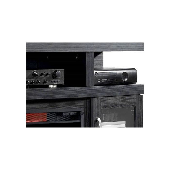 Classic Flame kominek elektryczny Cantilever Czarny Dąb