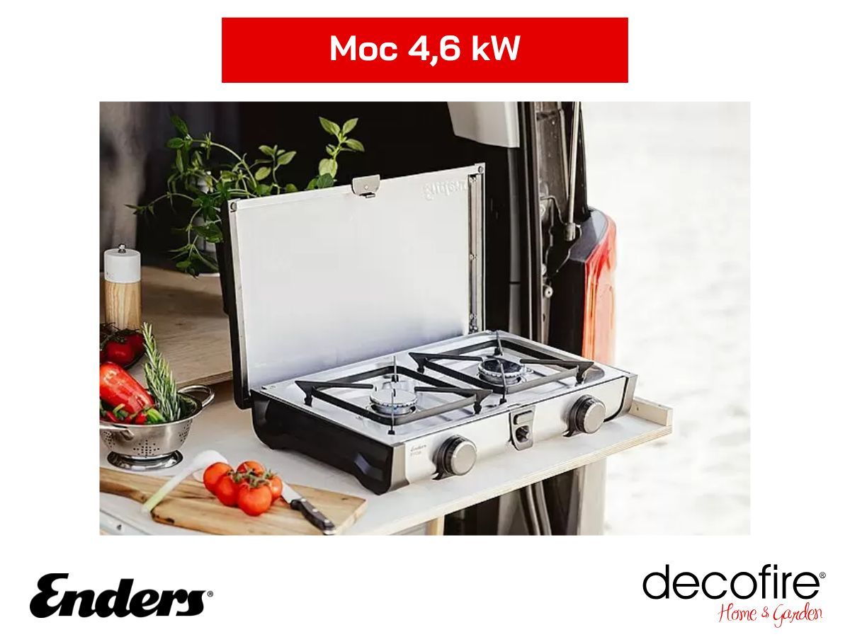 Dwa palniki gazowe ze stali nierdzewnej 2 x 2,3 kw