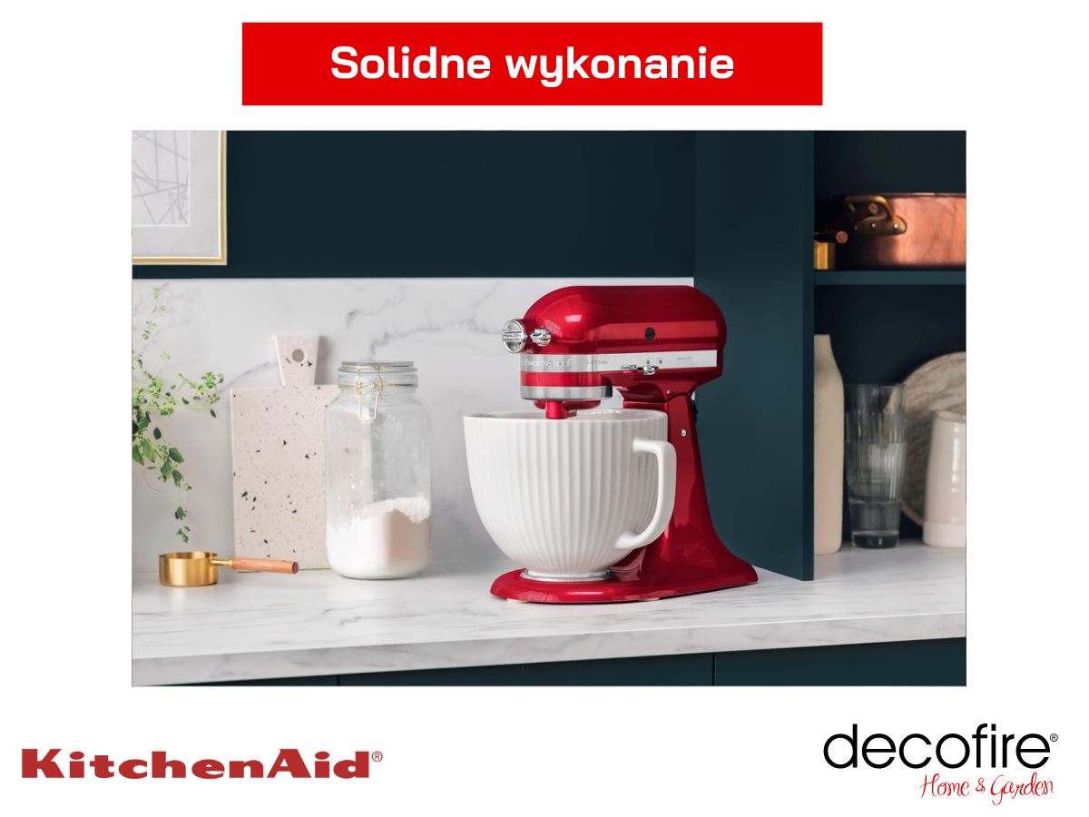 Mikser Artisan 5 Candy Apple 4,8 l KitchenAid solidna konstrukcja
