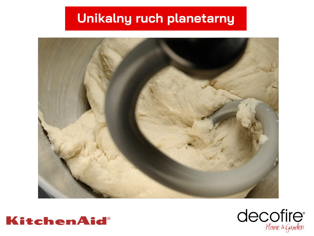 Unikalny ruch planetarny miksera KitchenAid