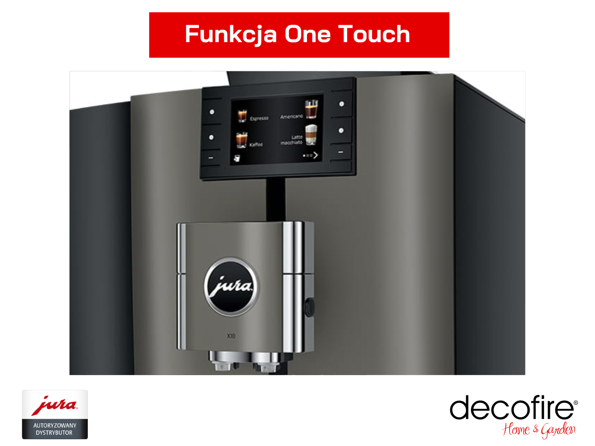 Ekspres do kawy Jura X10 Dark Inox z funkcję One Touch