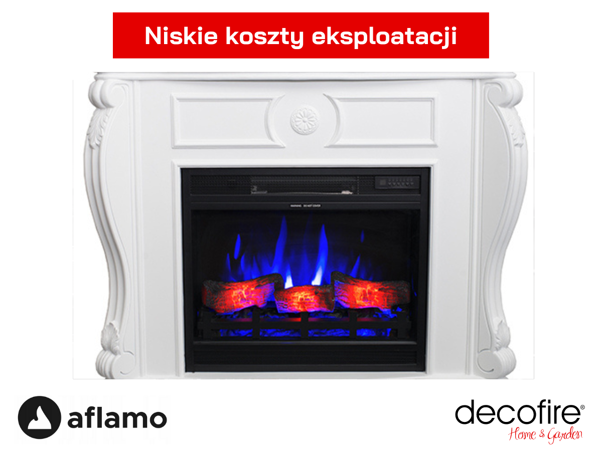 Kominek elektryczny Aflamo Lex niskie koszty eksploatacji