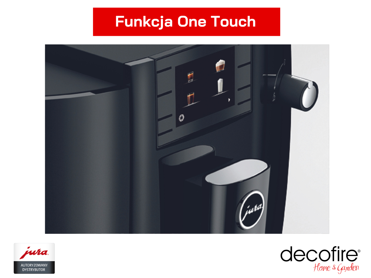 Ekspres do kawy Jura E6 Piano Black (EC) z funkcją One Touch