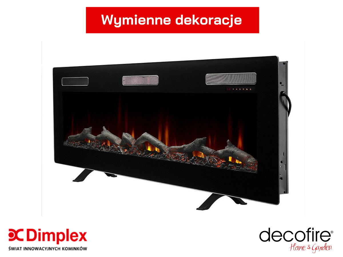 Wymienne dekoracje i regulacja barw płomienia