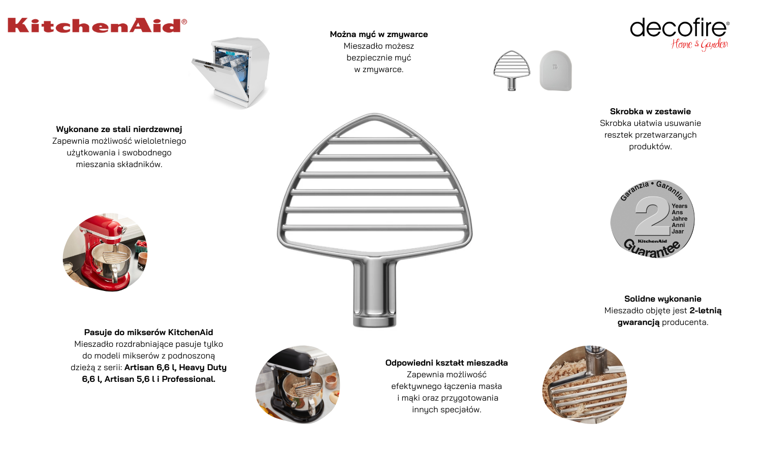 Mieszadło rozdrabniające INOX 7 KitchenAid