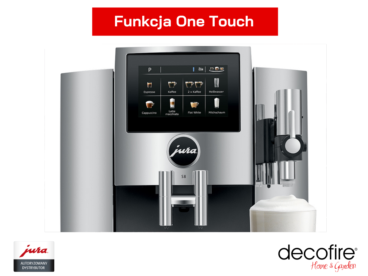 Ekspres Jura S8 Chrome z funkcją One Touch