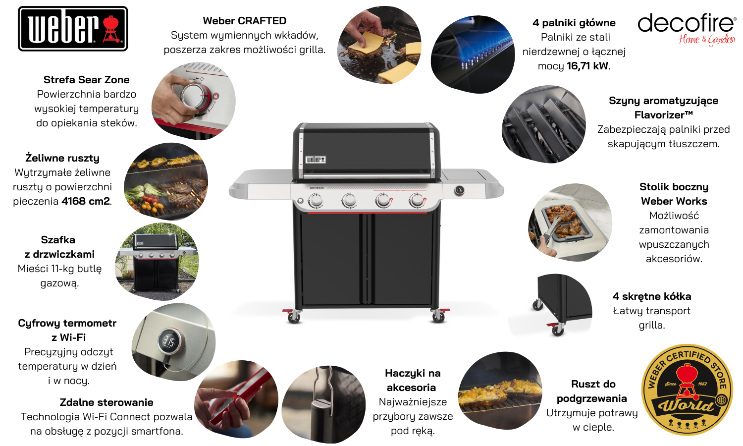 Grill gazowy Weber Genesis EX-425W cechy
