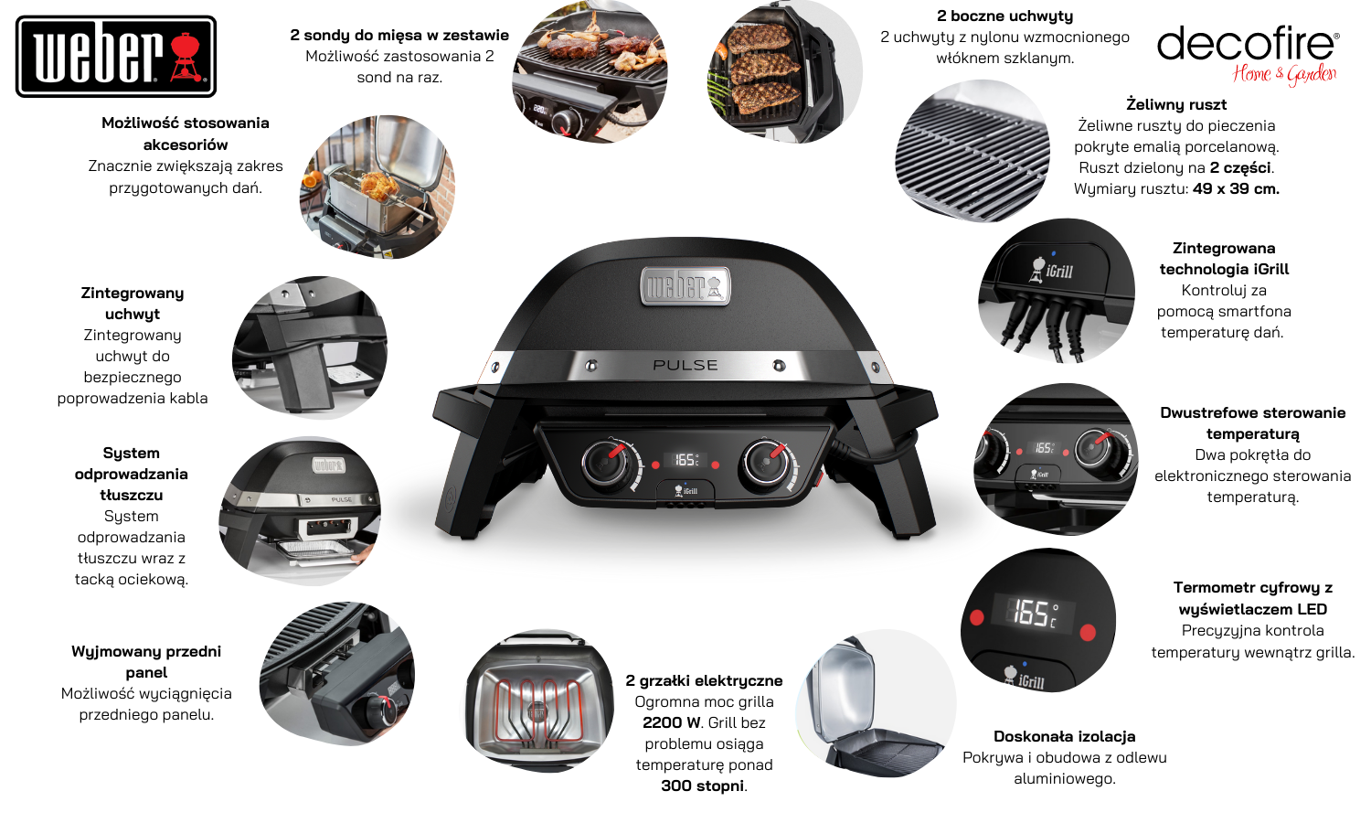 Grill elektryczny Weber PULSE 2000