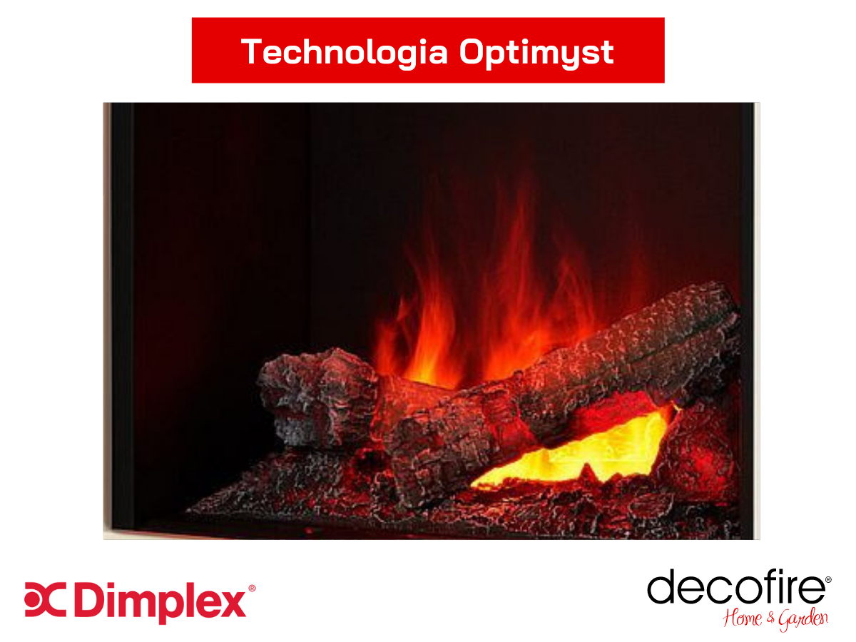 Technologia Optimyst w kominku elektrycznym Dimplex Moorefield