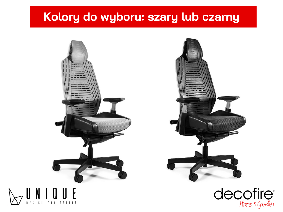Fotel Ronin UNIQUE czarny lub szary