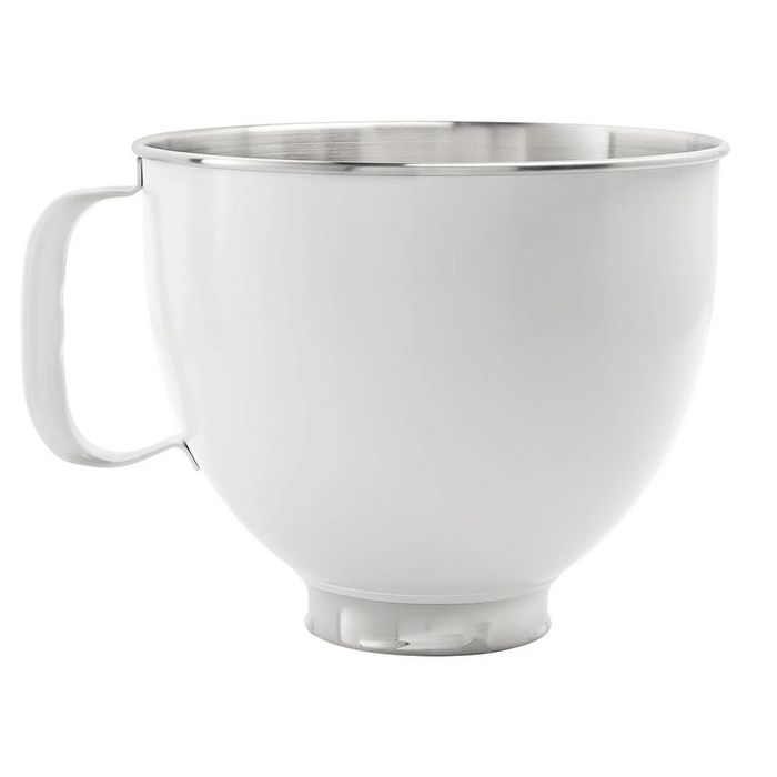 Ozdobna dzieża 4,8 l biała INOX Artisan 5 KitchenAid (5KSM5SSBWH)