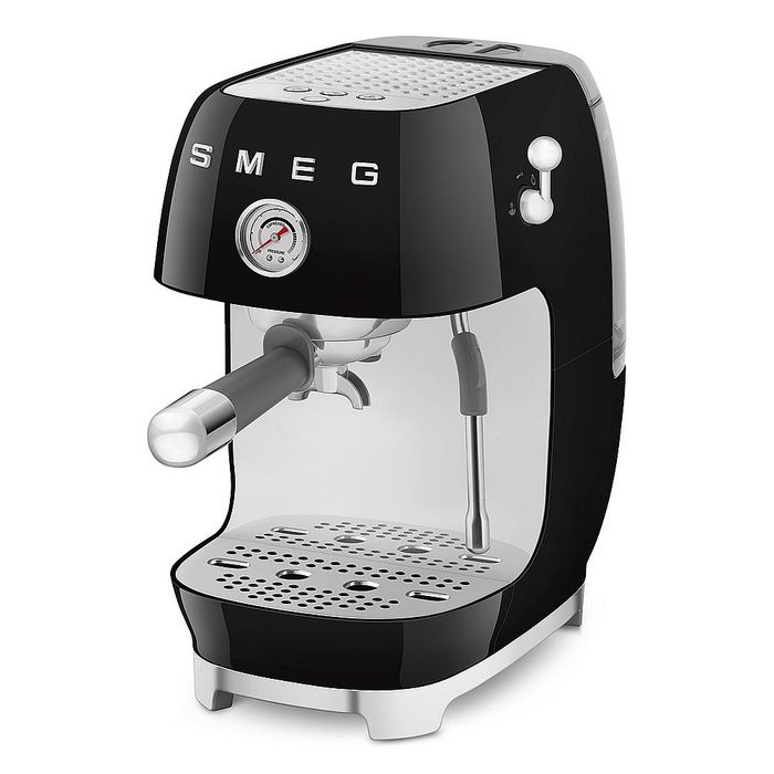 Ekspres kolbowy do kawy Czarny Smeg (ECF03BLEU)