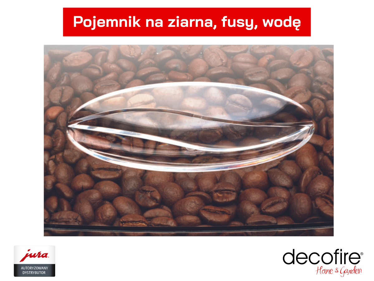 Pojemnik na ziarna w ekspresie Jura E8 Piano White