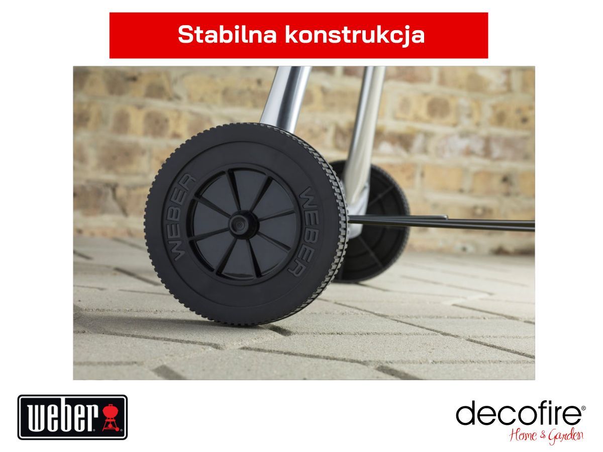 Grill węglowy Weber Compact Kettle 57 cm – stabilna konstrukcja