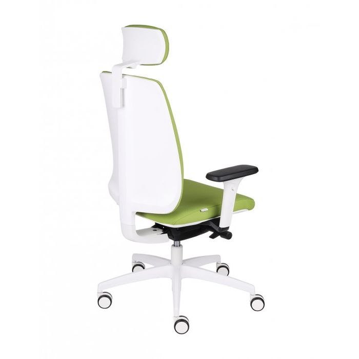 Fotel biurowy Grospol Valio WT HD chrome white tkanina Omega - 8 kolorów