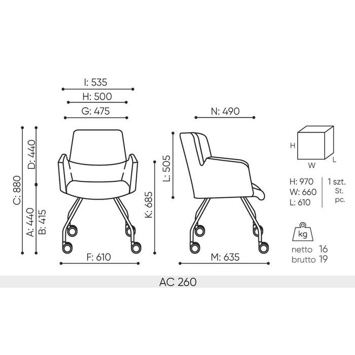 Fotel obrotowy IN ACCESS AC 260 Bejot